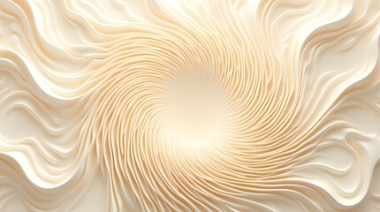 An abstract cream-colored swirl pattern with flowing lines creating a sense of motion and depth.