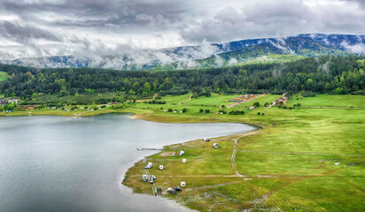 Misty Morning Over Batak Reservoir, Bulgaria