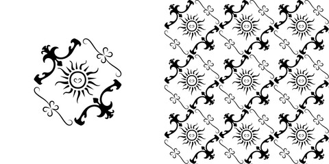 Seamless Decorative Floral Ornament Pattern