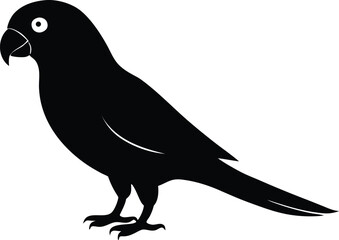 Parrot bird vector icon