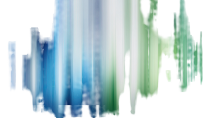 Green abstract pattern and blue background with vertical stripes creating modern artistic texture design for contemporary digital wallpaper and creative visual backdrop