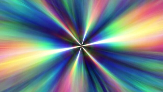 Abstract animated rainbow rotating background