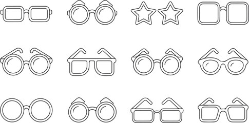 Sunglasses Icon Set