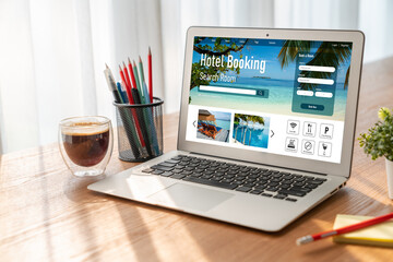 Online hotel accommodation booking website provide modish reservation system . Travel technology...