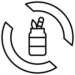 Reuse Outline Icon