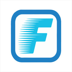Fast Letter F Logo Design