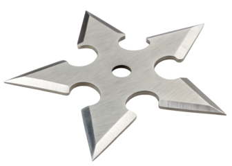 Shuriken isolated on a transparent background.