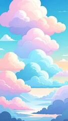 Pastel cloudscape (2)