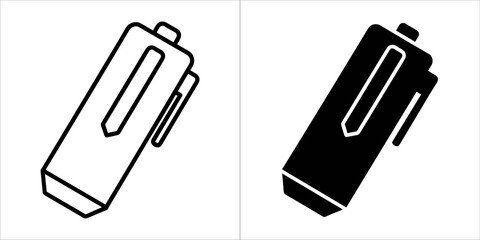 Pen icon, a writing instrument used to apply ink to a surface
