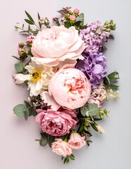 Pastel floral arrangement
