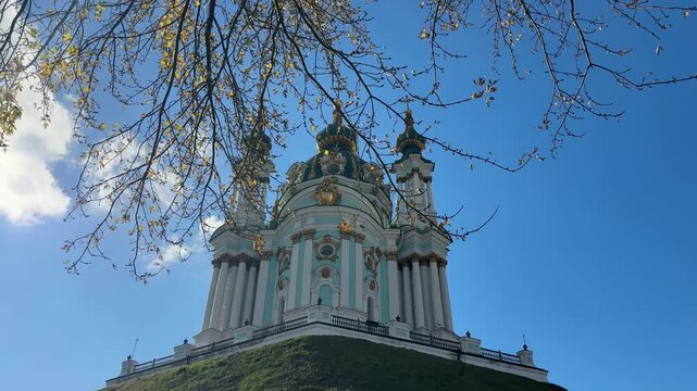 Church of st Andrew's (Andreyevskaya tserkov) Kyiv, Ukraine.