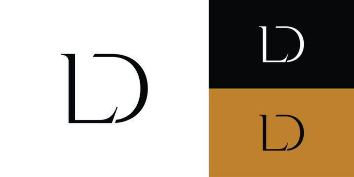 modern and Luxury LD logo design