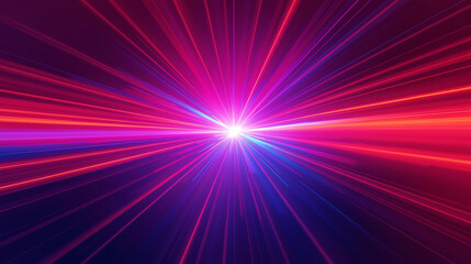 arp speed light burst with glowing beams in pink purple and blue cosmic motion