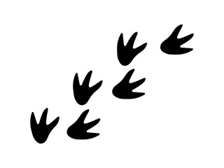 Footprint Trail Icon - Simple Black Silhouette of Animal Tracks, Minimal Vector Symbol for Nature, Path, or Exploration Concept. © Ezra