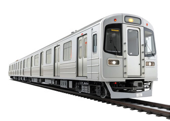 Obraz premium Subway Train isolated on a transparent background.