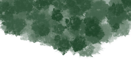 Watercolor green splash isolated on transparent background creates a captivating visual, perfect for adding a touch of artistic flair to any design project