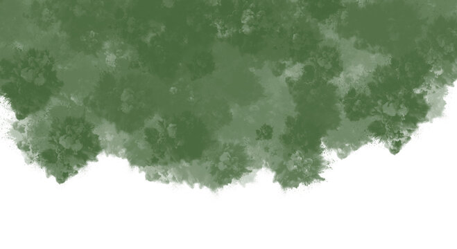 Watercolor green splash isolated on transparent background creates a captivating visual, perfect for adding a touch of artistic flair to any design project