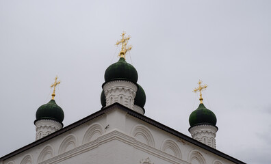 Domes of the Trinity Cathedral in the Astrakhan Kremlin