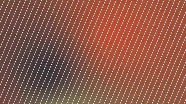 Diagonal white lines on a gradient background of brown orange and green creating a modern pattern