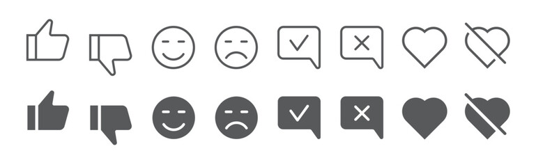 Like/Dislike Icons