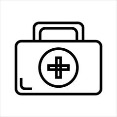 Obraz premium Medicine storage box icon