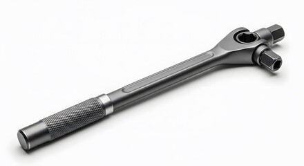 Fototapeta premium Precision Craftsmanship: A close-up shot of a meticulously designed wrench, highlighting its robust build and ergonomic features. Perfect for mechanics, engineers, and DIY enthusiasts.