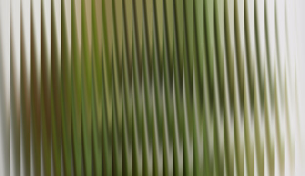 Abstract vertical lines in shades of green and white, creating a sense of movement and depth. The image evokes a minimalist aesthetic with a focus on form and texture