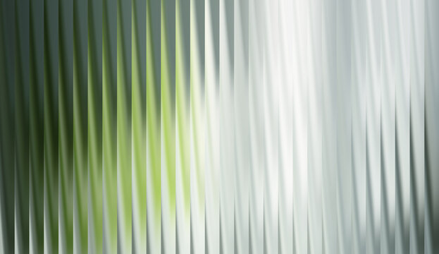 Abstract background of vertical, light, green and gray lines creating a sense of movement. The image's soft colors and simple design provide a sense of sophistication and modernity
