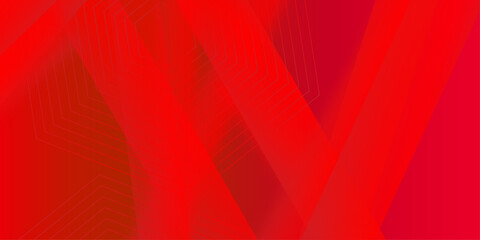 Obraz premium Red gradient banner background. abstract texture digital bright cover. Red polygonal background with golden lines. Landing page dynamic cover. Diagonal strips pattern. . Vector illustration . 