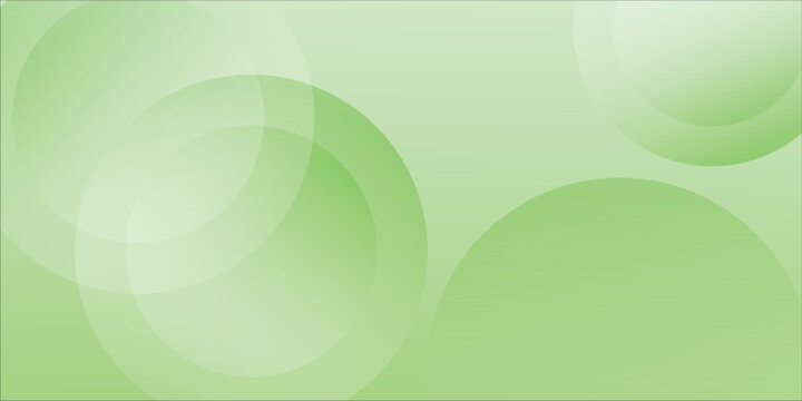 Green Abstract Background With Soft Circles And Gentle Gradient For Design Projects