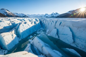 Pristine Glacier Landscape &ndash; Ultra-Realistic Icy 4K Wallpaper