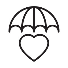 Insurance healthcare icon vector illustration design template in trendy style