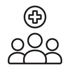 free healthcare icon vector design illustration template in trendy style 