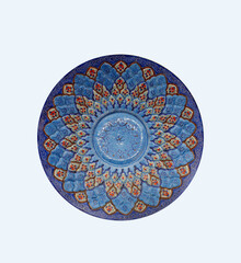 ceramic plate on the wall