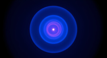 Concentric Blue and Pink Rings with Bright Center whisk