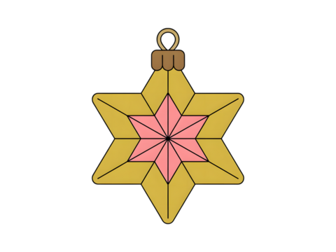 Geometric Star Ornament