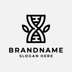 Human dna genetics logo