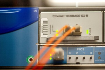 Fiber glass internet connection connectivity switch router network cable