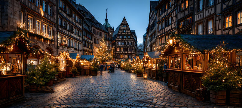 Strasbourg Christmas Market, France - Powered by Adobe