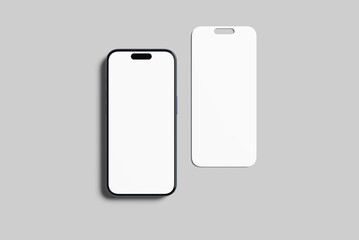 Smartphone Screen Presentation Blank Mockup template