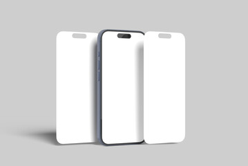 Smartphone Screen Presentation Blank Mockup template