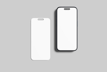 Smartphone Screen Presentation Blank Mockup template