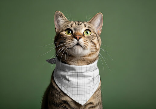 Cat Scarf Mockup