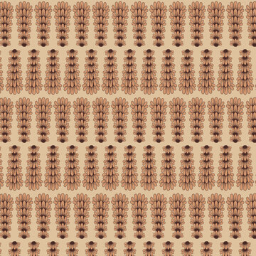 Floral Stacks seamless vector pattern.
