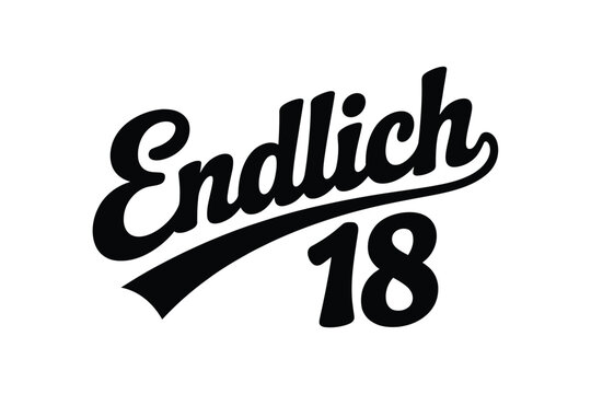 Finally 18 german text and number design