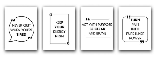 Inspirational quote design