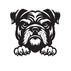 Black and White Bulldog Silhouette Vector

Minimal Bulldog Head Outline Illustration

Vintage Bulldog Silhouette Logo Design
