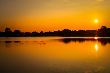 Paddleboards at Sunset