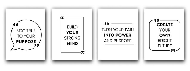 Inspirational quote design