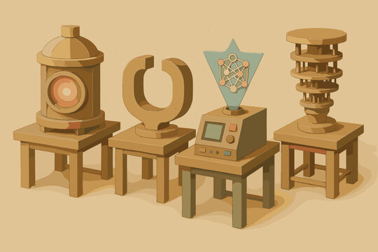 Neon clean any bubbles futuristic no retro quantum fusion icon advanced text